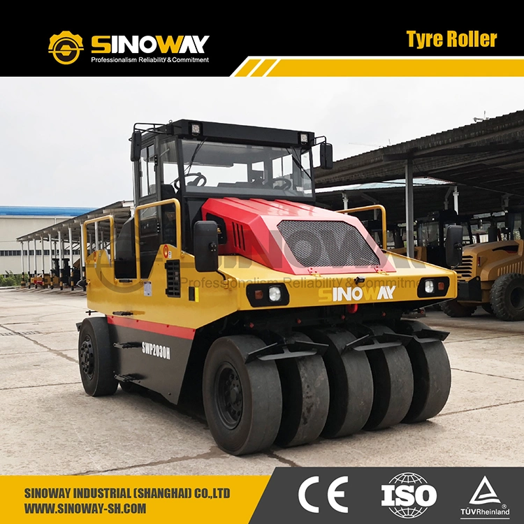8 Ton 10 Ton 16 Ton 20 Ton Small Mini Asphalt Multi-Tyre Rollers Price 30 Ton Compact Pneumatic Rubber Tire Roller for Road Pavement Compaction on Sale