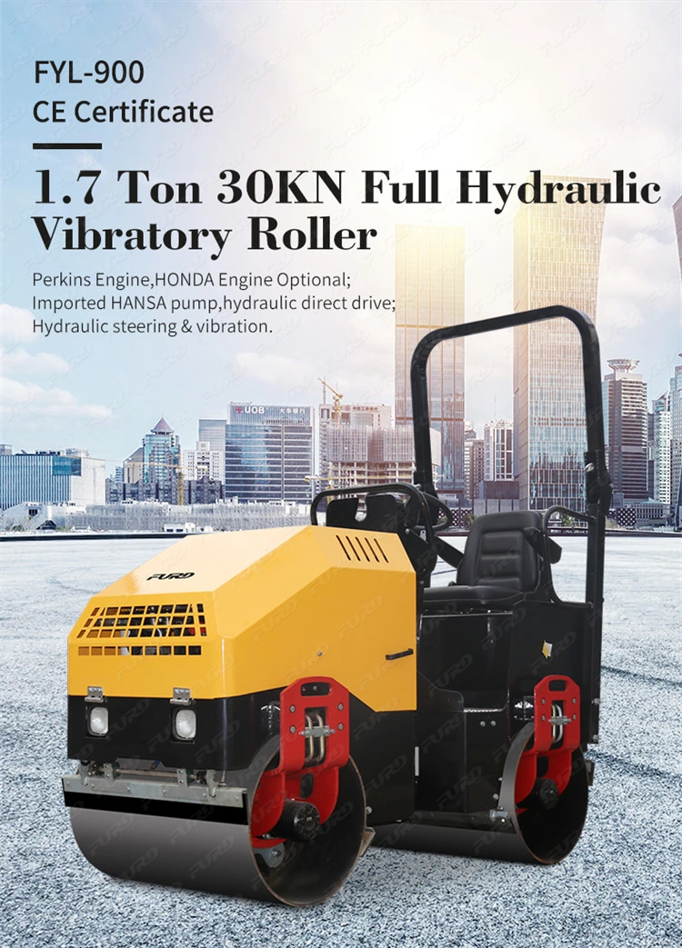Easy Operated Mini 2ton Asphalt Road Roller with Good Price