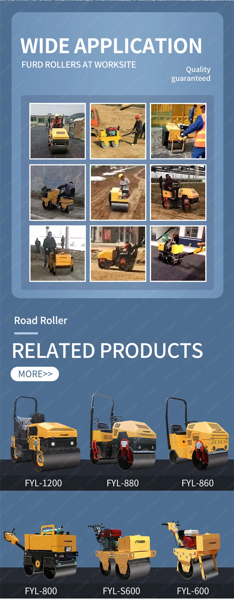 Easy Operated Mini 2ton Asphalt Road Roller with Good Price