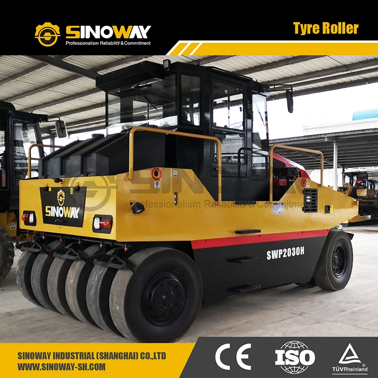 8 Ton 10 Ton 16 Ton 20 Ton Small Mini Asphalt Multi-Tyre Rollers Price 30 Ton Compact Pneumatic Rubber Tire Roller for Road Pavement Compaction on Sale