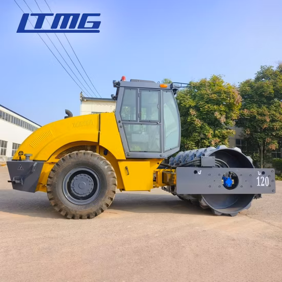 Liugong 12 Tons Single Drum Vibratory Road Rollers with Cummins Engine