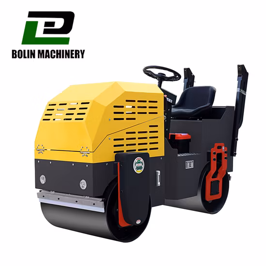 Small Full Hydraulic Mini Compactor 2 Tons Double Drum Vibratory Road Roller with Kubota Diesel Engine