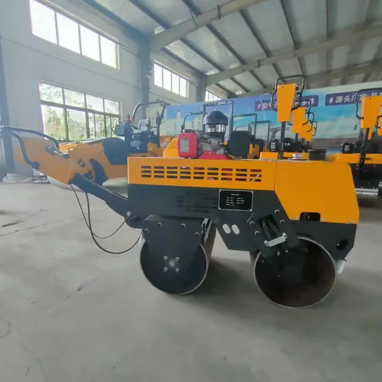 New Produced Double Drum Roller Baby Vibrating Road Roller 500kg Mini Road Roller Compactor for Sale 