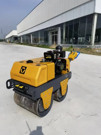 Mini Diesel Compactor Machine Vibratory Road Roller with Diameter Smooth Drum Use for Asphalt 