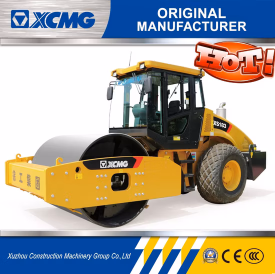 XCMG Official Roller Xs183 18ton Single Drum Road Roller