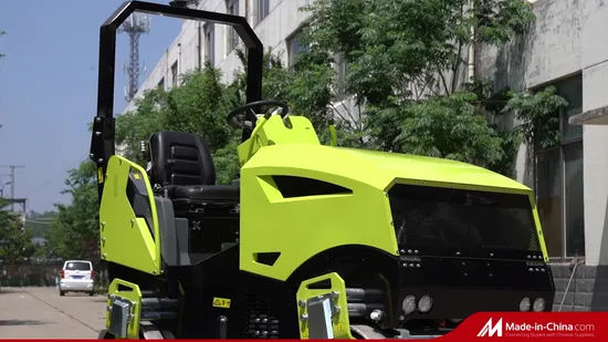 1 Ton 1.2ton 2 Ton Small Double Steel Wheel Diesel Single Drum Compactor Vibratory Road Roller Good Price Ride