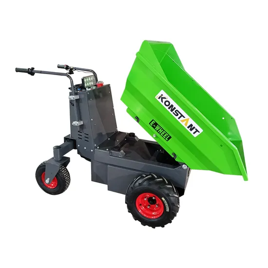 Agricultural Garden Construction Machinery 500kg Loading Electric Mini Dumper Power Wheel Barrow 